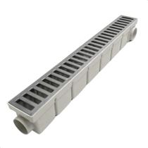 Ralo Linear De Alumínio 1 Metro 2 Peças 6x50 Cm Piscina