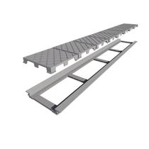 Ralo Linear Elleve Infinity Plus PVC 130Cm Acabamento Oculto Linear