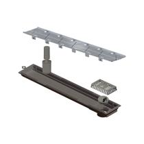 Ralo Linear Elleve Versatile 4251 50cm Saída na Extremidade com Tampa Oculta