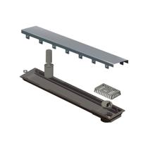 Ralo Linear Elleve Versatile 4252 50cm Saída na Extremidade com Tampa Inox