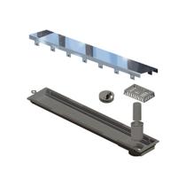 Ralo Linear Elleve Versatile 4256 50Cm Saída Na Extremidade Com Tampa Polida