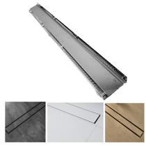 Ralo Linear Estreito Infinito para Piscinas 5x50 Inox Cola Piso Discreto