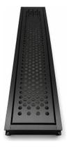 Ralo Linear Grelha Perfurada Preta 20x100 Inox Área Externa JJM Black para Quintal Varanda Gourmet Ralo Linear Grelha Perfurada Preta 20x100 Inox Área Externa JJM Black para Quintal Varanda Gourmet