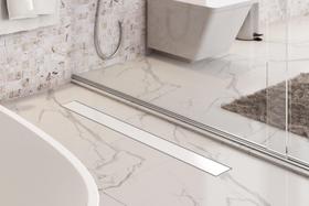 Ralo Linear Grelha Pluvial Branco - 100 X 6,5 X 2,5 Cm
