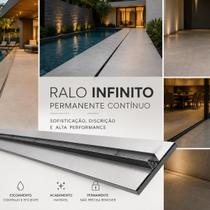 Ralo Linear Infinito Inox 304 Permanente Oculto 10x100 com Tela Premium Ralo Linear Infinito Inox 304 Permanente Oculto 10x100 com Tela Premium