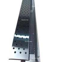 Ralo Linear Inox 304 modelo 7x50 com suporte e Tela Anti Insetos Borda de Piscina Varanda ( 7,5cm x 50cm) Ficone Reis