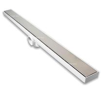 Ralo Linear Inox 304 Oculta 5x70 Sifonado 40mm ou Saída Baixa coletor Branco Banheiro