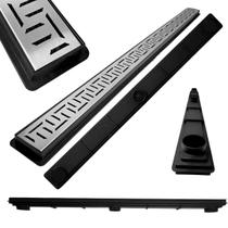 Ralo Linear Inox 304 Oriente 5cm x 70cm Coletor Raso 3cm Preto
