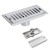 Ralo Linear Inox 30cm Banheiro Lavabo Area Externa Anti Odor Anti Inseto Area Externa Piscina Quintal Resistente Higienico - ideal importados