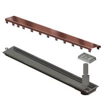 Ralo Linear Inox 50 cm Saída Extremidade Rose Gold Versatile