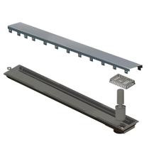 Ralo Linear Inox 75 cm Saída Extremidade Inox Escovado Versatile