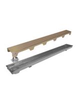 Ralo Linear Inox Ouro Fosco 70 cm