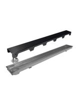 Ralo Linear Inox Preto Brilhante 70 cm
