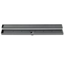 Ralo linear invisível 5 x 50 cm cinza vertex Ralo linear invisível 5 x 50 cm cinza vertex