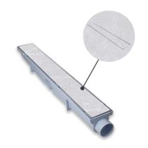 Ralo Linear Invisível 6x50 modelo Cola Piso Porcelanato com Tela Anti Insetos e Coletor Cinza para Varanda - Ficone Reis Ralo Linear Invisível 6x50 modelo Cola Piso Porcelanato com Tela Anti Insetos e Coletor Cinza para Varanda - Ficone Reis