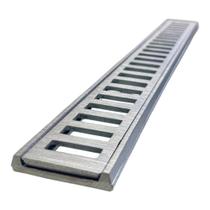 Ralo Linear Modular Alumínio 5x50 Suporte Grelha Piscina Spa Banheira