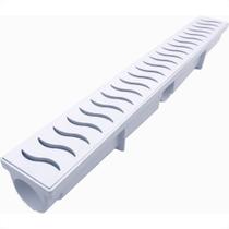 Ralo Linear Modulavel Ferplastik 6X50Cm Branco 650Pb