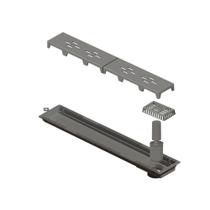 Ralo Linear Novii PVC Sifonado 50cm Acabamento Cinza Vazado Linear Ralo Linear Novii PVC Sifonado 50cm Acabamento Cinza Vazado Linear