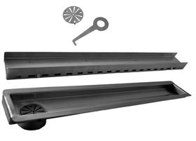 Ralo Linear Oculto 60 cm x 6 cm Saída Lateral