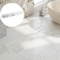 Ralo Linear Oculto 6x50 Invisível Sifonado Anti Odor Para Banheiro Box Moderno Elegante Porcelanato Ralo Linear Oculto 6x50 Invisível Sifonado Anti Odor Para Banheiro Box Moderno Elegante Porcelanato