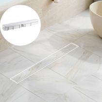 Ralo Linear Oculto 6x50 Invisível Sifonado Anti Odor Para Banheiro Box Moderno Elegante Porcelanato Ralo Linear Oculto 6x50 Invisível Sifonado Anti Odor Para Banheiro Box Moderno Elegante Porcelanato