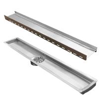 Ralo Linear Oculto 70cm de Inox Saida Central 75mm Ralo Linear Oculto 70cm de Inox Saida Central 75mm