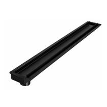 Ralo Linear Oculto 80x6cm com Saída Vertical Lateral Preto Ralo Linear Oculto 80x6cm com Saída Vertical Lateral Preto