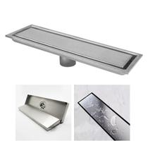 Ralo Linear Oculto Inox 40cm Banheiro Lavabo Anti Odor Anti Inseto Invisivel Resistente Seguro Ralo Linear Oculto Inox 40cm Banheiro Lavabo Anti Odor Anti Inseto Invisivel Resistente Seguro
