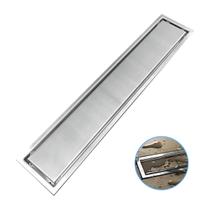 Ralo Linear Oculto Invisível Area Interna E Externa Aço Inox 50x10cm Ri50