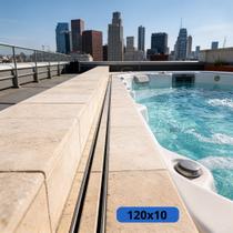 Ralo Linear Para Áreas de Escoamento ou Piscinas Modelo Oculto Acm Inox 120x10cm Ralo Linear Para Áreas de Escoamento ou Piscinas Modelo Oculto Acm Inox 120x10cm