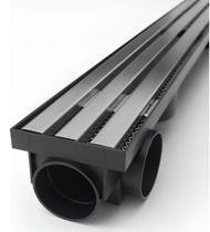 Ralo Linear Para Piscina Quintal Grelha Inox Coletor 8x100cm + Tela