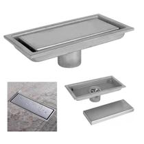 Ralo Linear Piso Invisível Oculto 40cm Anti Inseto Inox