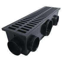 Ralo Linear Preto 15x50 Coletor Escoamento Conecta 90 Graus Ralo Linear Preto 15x50 Coletor Escoamento Conecta 90 Graus