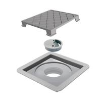 Ralo Linear Quadrado Oculto 10x10 cm 7344 Novii