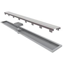 Ralo Linear Royal Seco Line 80cm Tampa Aço Inox Cod.116