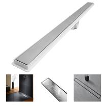 Ralo Linear Seca Box 5x50 Banheiro Inox 2 em 1 Oculto Coletor Branco Saídas 40mm e Tela (5cm x 51cm) Ralo Linear Seca Box 5x50 Banheiro Inox 2 em 1 Oculto Coletor Branco Saídas 40mm e Tela (5cm x 51cm)
