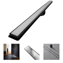 Ralo Linear Seca Box 5x60 Banheiro Inox 2 em 1 Oculto Coletor Preto Saídas 40mm e Tela (5cm x 61cm) Ralo Linear Seca Box 5x60 Banheiro Inox 2 em 1 Oculto Coletor Preto Saídas 40mm e Tela (5cm x 61cm)