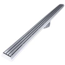 Ralo Linear Seca Box 80cm x 5cm Inox Trilho Escovado Coletor Branco e Tela Ralo Linear Seca Box 80cm x 5cm Inox Trilho Escovado Coletor Branco e Tela