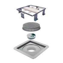 Ralo Linear Square Line Tampa Oculta 10x10cm Elleve Ralo Linear Square Line Tampa Oculta 10x10cm Elleve