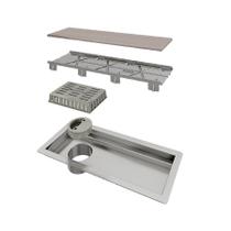 Ralo Linear Tiny Base Inox Tampa Oculta Elleve Ralo Linear Tiny Base Inox Tampa Oculta Elleve
