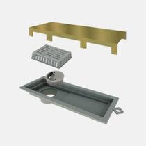 Ralo Linear Tiny Pvc Tampa Inox Gold 25Cm 2921 Ralo Linear Tiny Pvc Tampa Inox Gold 25Cm 2921