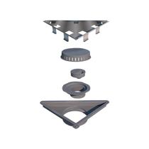Ralo Linear Vertex Triangular Canto Tampa Oculta Inox Elleve Ralo Linear Vertex Triangular Canto Tampa Oculta Inox Elleve