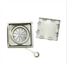 Ralo Oculto 10X10 Cm - Area Interna E Externa Inox 304