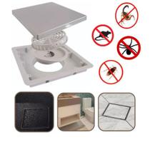 Ralo Oculto 10x10 Fechamento Automático Cola Piso / Porcelanato Anti inseto