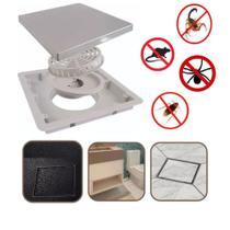 Ralo Oculto 10x10 Fechamento Automático Cola Piso / Porcelanato Anti inseto