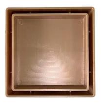 Ralo Oculto 10x10 Invisivel Para Piso/porcelanato Dourado - GROTO STORE