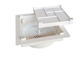 Ralo Oculto 10x10 Invisivel Seca Piso Linear Branco Ralo Oculto 10x10 Invisivel Seca Piso Linear Branco