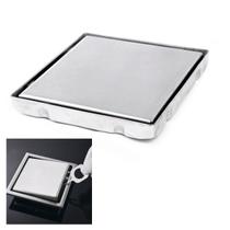 Ralo Oculto 15x15 Inivisivel Inox Casa Banheiro Lavabo Varanda Cozinha Resistente Seguro Anti Odor
