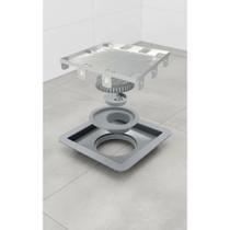 Ralo Oculto 15x15 Inox C/ Fecha Ralo Anti-Pragas