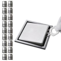Ralo Oculto 15x15 Inox Kit 18 Uni Banheiro Box Anti Odor e Inseto Casa Varanda Cozinha Lavabo Resistente Inivisivel Ralo Oculto 15x15 Inox Kit 18 Uni Banheiro Box Anti Odor e Inseto Casa Varanda Cozinha Lavabo Resistente Inivisivel